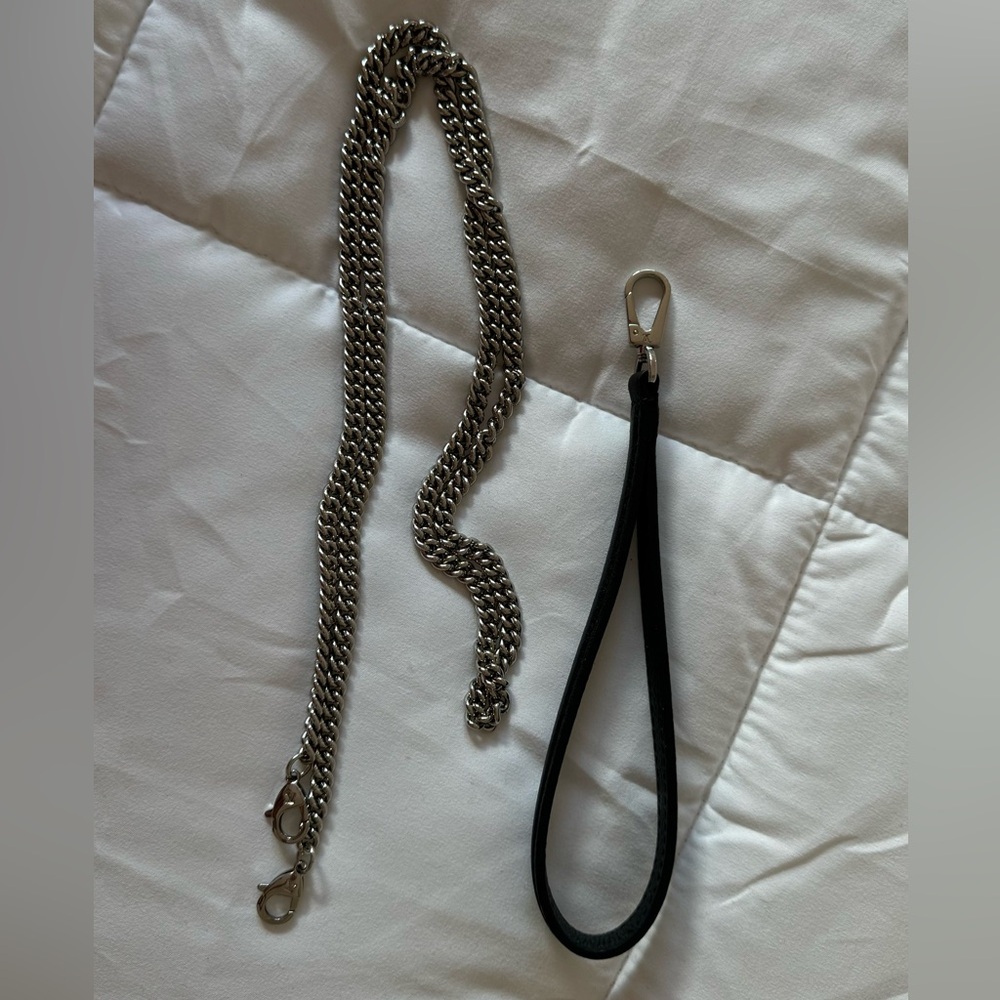 Louis Vuitton Mylockme Pochette Noir Chain Shoulder Crossbody Wristlet Clutch - Picture 15 of 16